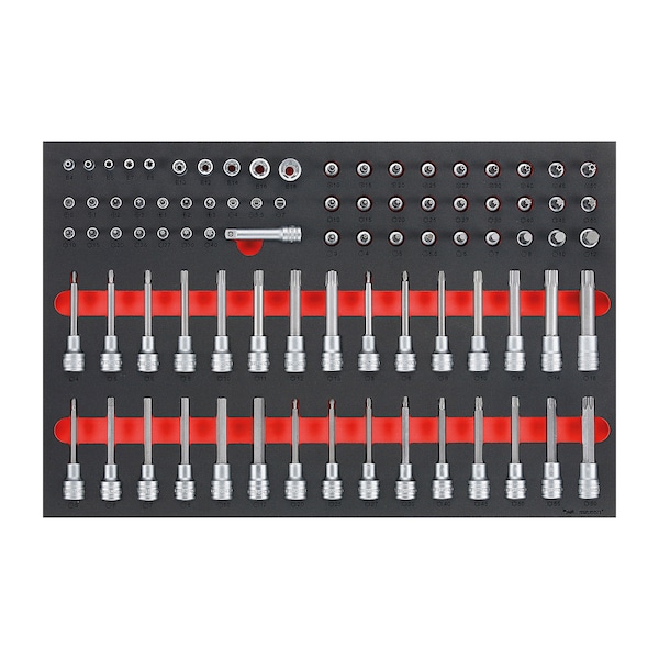 TTESK85 - 85 Piece 1/4, 3/8, 1/2" Socket Bit EVA Set i